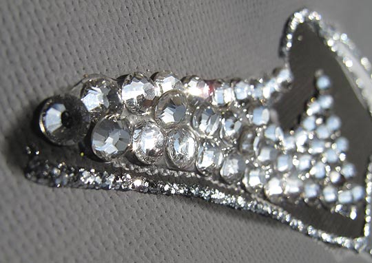 detail of Swarovski crystals